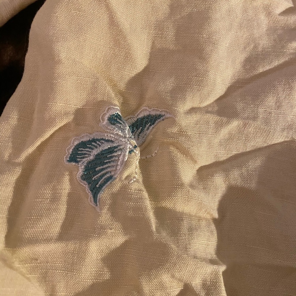 Yellow Butterfly Button Up - Picture 2 of 3